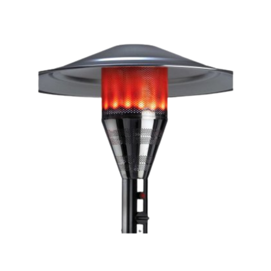 Flamme du parasol chauffant retractable pour exterieur